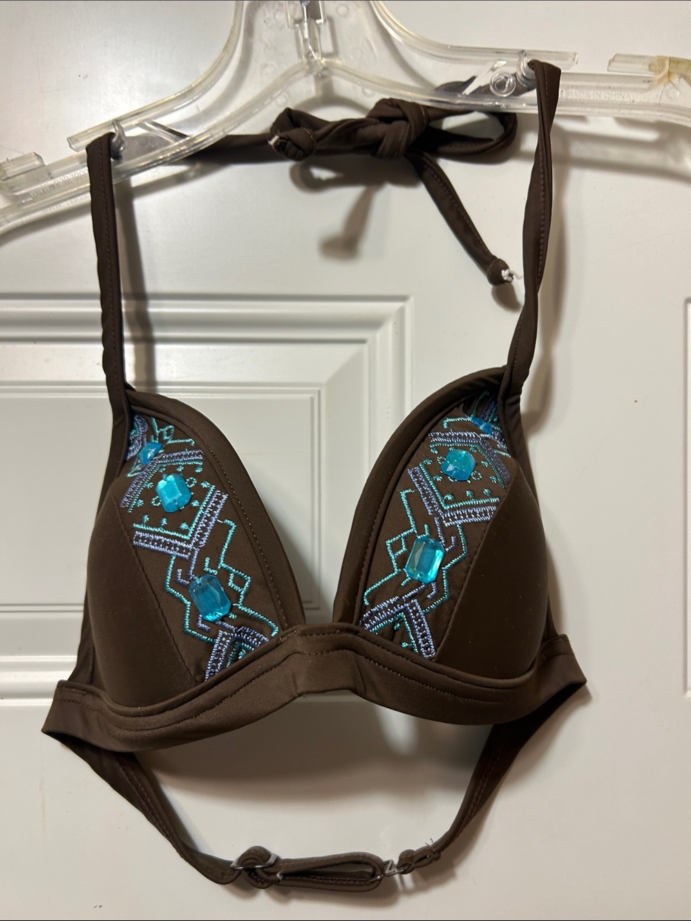 VENUS Brown Triangle‎ Bikini Top A